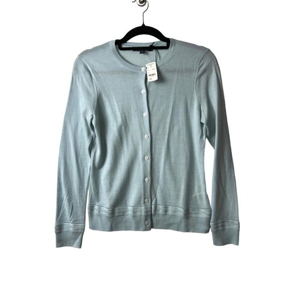 Brooks‎ brothers wool button up blue cardigan women’s smal NWT - Picture 1 of 10